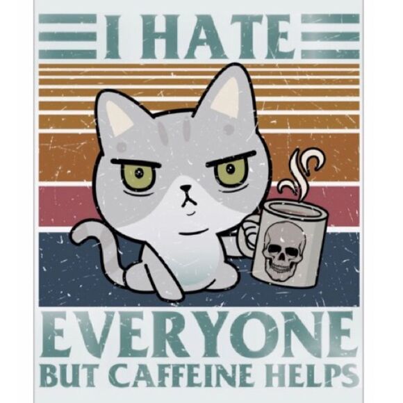 “I Hate Everyone But Coffee Helps” magnet - Picture 2 of 2